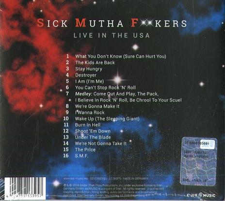 S.M.F. Live - CD Audio di Dee Snider - 2