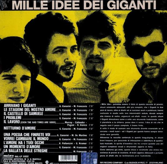 Mille idee dei giganti (Purple Vinyl - 180 gr.) - Vinile LP di I Giganti - 2