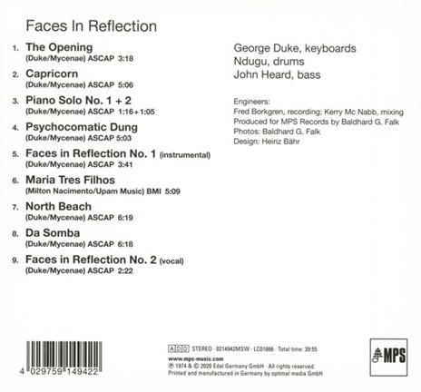 Faces In Reflection - CD Audio di George Duke - 2