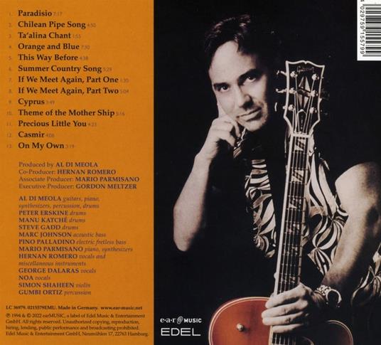 Orange and Blue - CD Audio di Al Di Meola - 2
