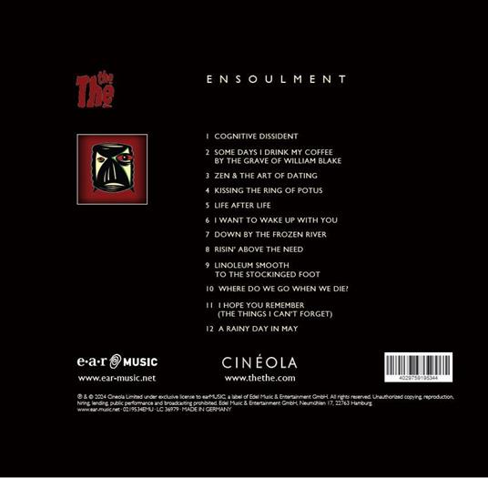Ensoulment (CD Mediabook) - CD Audio di The The - 3