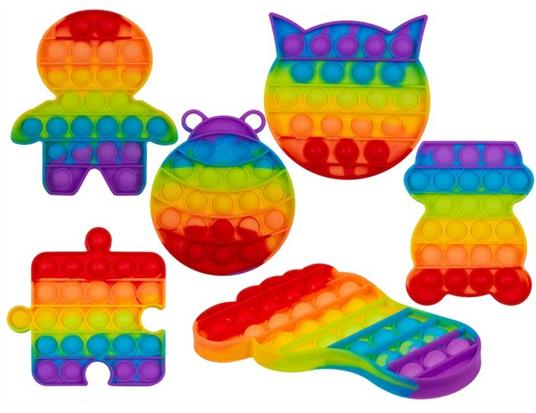 Pop Toy Fidget Serie Arcobaleno -articolo assortito 1 pz