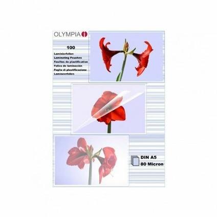 Olympia 1x100 DIN A5 80 micron pellicola per plastificatrice 100 pezzo(i)