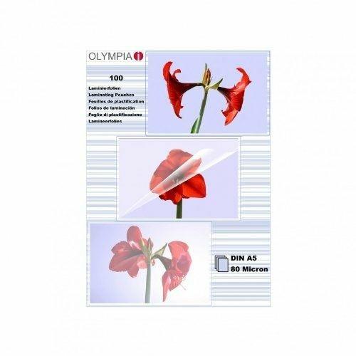 Olympia 1x100 DIN A5 80 micron pellicola per plastificatrice 100 pezzo(i)