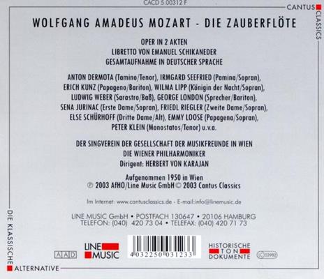 Il flauto magico (Die Zauberflöte) - CD Audio di Wolfgang Amadeus Mozart,Herbert Von Karajan - 2