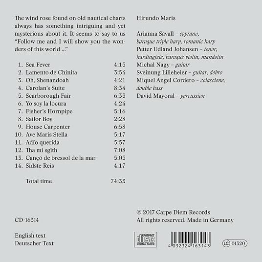 The Wind Rose - CD Audio di Arianna Savall,Petter Udland Johansen,Hirundo Maris - 2