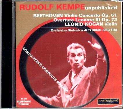 Rudolf Kempe Unpublished - CD Audio di Rudolf Kempe