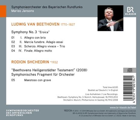 Sinfonia n.3 op.55 - CD Audio di Ludwig van Beethoven,Mariss Jansons - 2