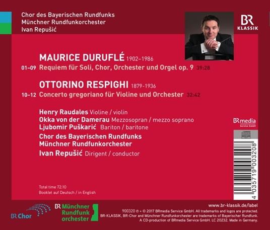 Requiem - CD Audio di Maurice Duruflé,Radio Symphony Orchestra Monaco - 2