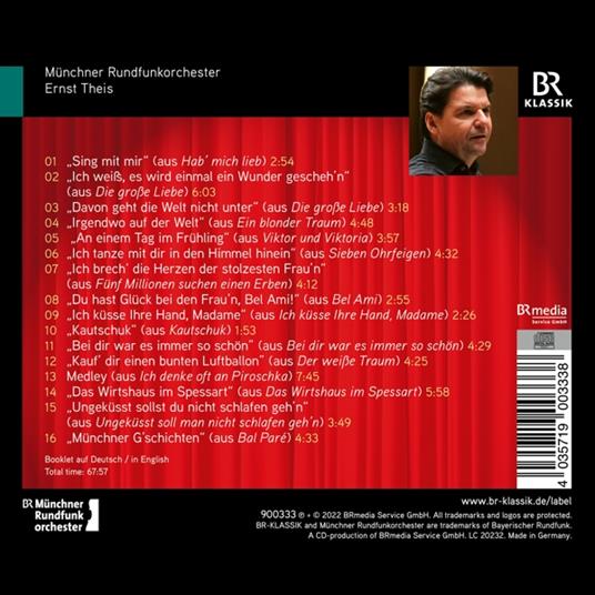 Ernst Theis / Munchner Rundfunkorchester: Ich Tanze Mit Dir In Den Himmel Hinein - CD Audio - 2