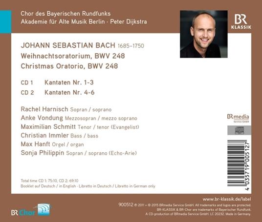 Oratorio di Natale BWV248 - CD Audio di Johann Sebastian Bach - 2