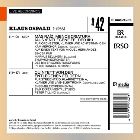 Mas Raiz Menos Criatura - CD Audio di Klaus Ospald - 2