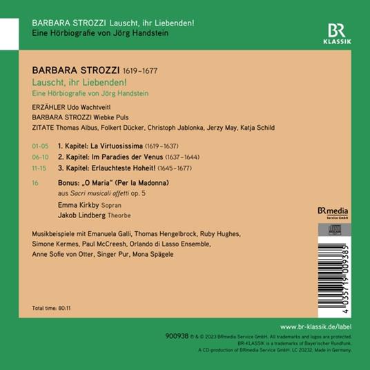 Lauscht, ihr Liebenden! - CD Audio di Barbara Strozzi - 2