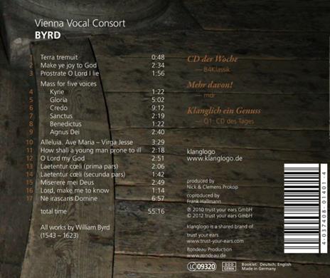 Messa a cinque voci - Mottetti inglesi - CD Audio di William Byrd - 2
