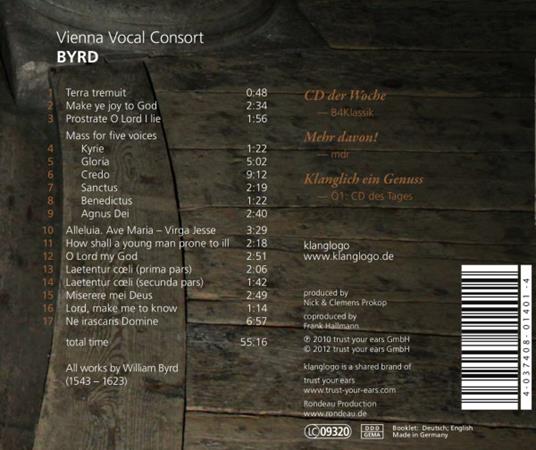 Messa a cinque voci - Mottetti inglesi - CD Audio di William Byrd - 2