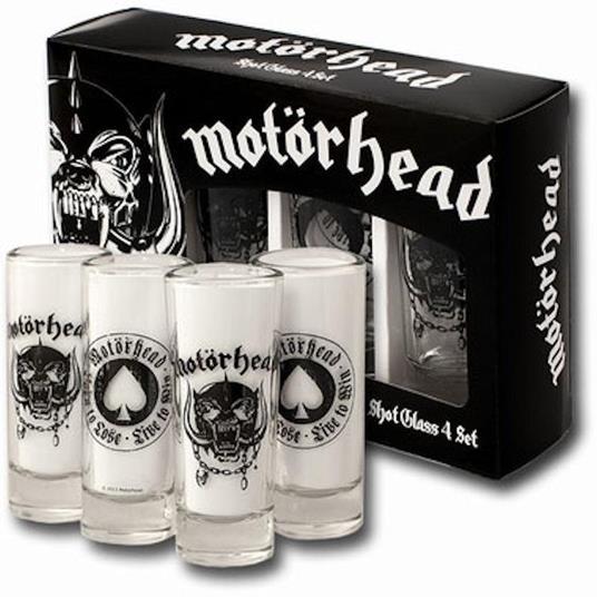 Kkl Motorhead Shotglass 4 Pack Bicchierini in Vetro