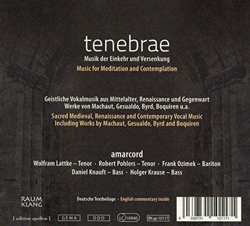 Tenebrae. Sacred Vocal Music - CD Audio di Amarcord - 2