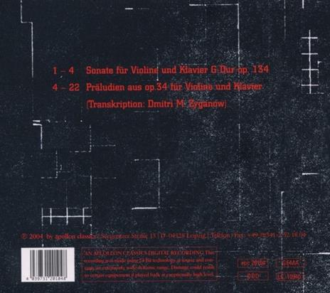 Musik Fur Violine Und Kla - CD Audio di Dmitri Shostakovich - 2