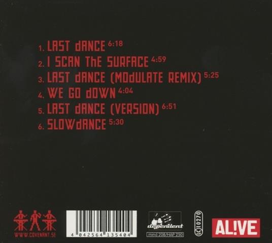 Last Dance - CD Audio Singolo di Covenant - 2