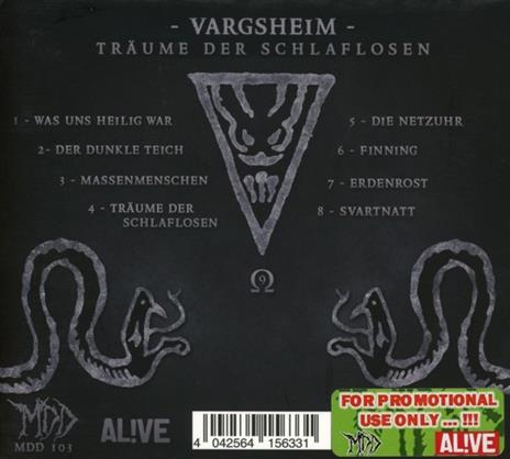 Träume der Schlaflosen (Digipack) - CD Audio di Vargsheim - 2