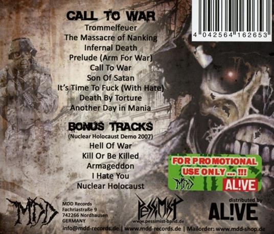 Call to War - CD Audio di Pessimist - 2