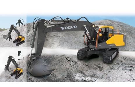 Jamara Excavator Volvo EC160E Motore elettrico Scavatore - 8