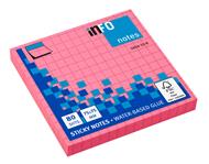 Blocchetti adesivi a quadretti rosa