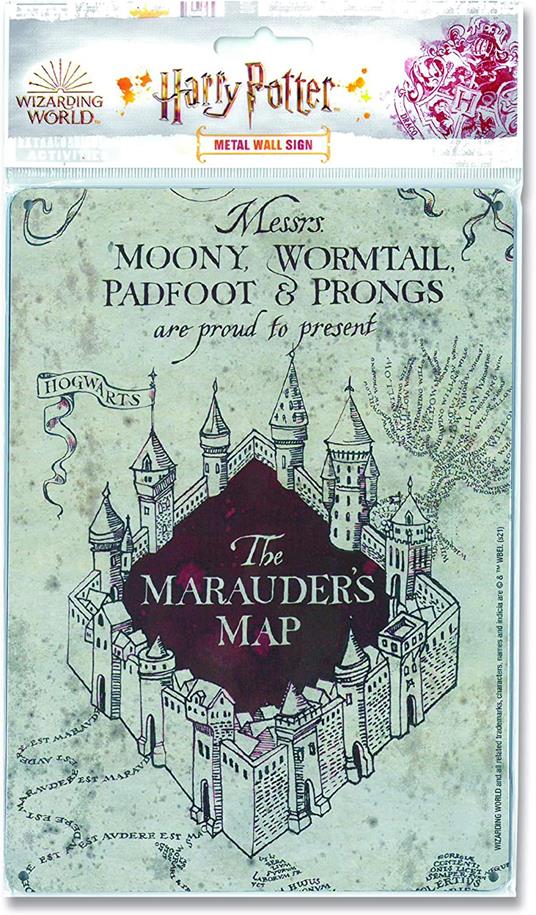Harry Potter Tin Sign Mappa Del Malandrino 15 X 21 Cm Logoshirt - 2