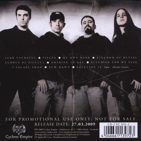Fear Yourself - CD Audio di Darkness by Oath - 2