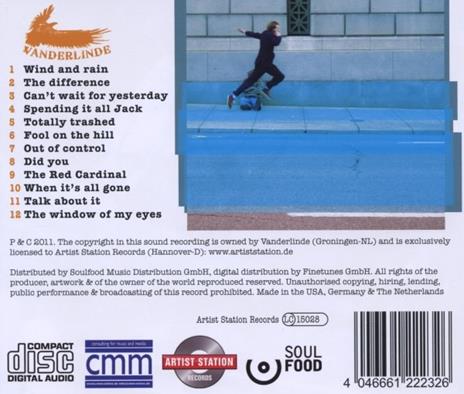 Wind and Rain - CD Audio di Vanderlinde - 2