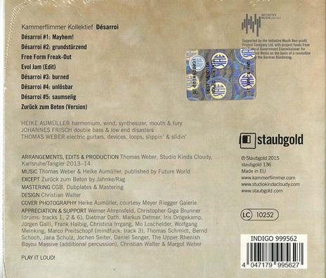Desarroi - CD Audio di Kammerflimmer Kollektief - 2