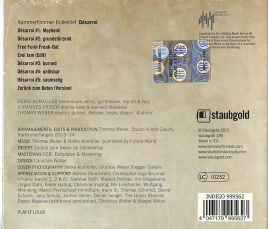 Desarroi - CD Audio di Kammerflimmer Kollektief - 2