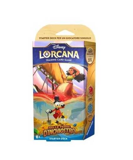 Disney Lorcana Nelle Terre d'inchiostro Single Starter Deck Mazzo di carte - Zaffiro e Rubino