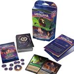 Ravensburger - Disney Lorcana TCG: Cieli Scintillanti, Starter Deck Smeraldo & Acciaio 60 Carte
