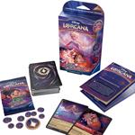 Ravensburger - Disney Lorcana TCG: Cieli Scintillanti, Starter Deck Ametista & Rubino 60 Carte, Carte da Gioco