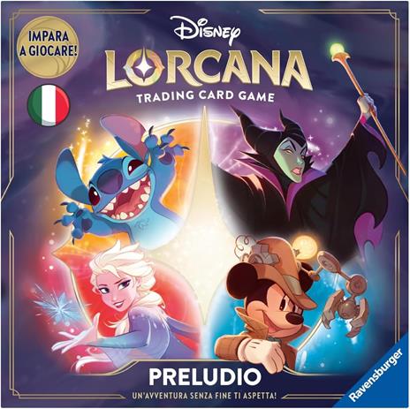 Ravensburger - Disney Lorcana Preludio, Gioco di Carte, 2 Giocatori, per Adulti e Bambini 8+ Anni, Edizione in Italiano