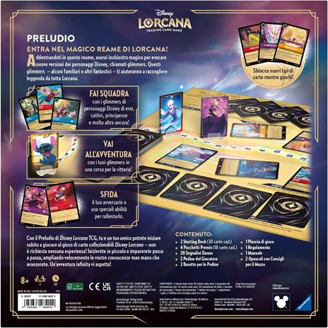 Ravensburger - Disney Lorcana Preludio, Gioco di Carte, 2 Giocatori, per Adulti e Bambini 8+ Anni, Edizione in Italiano - 2