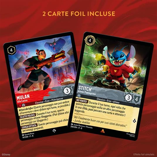 Disney Lorcana Single Starter Deck - Rubino e Acciaio Mulan & Stitch_ Set 8 IT - 3
