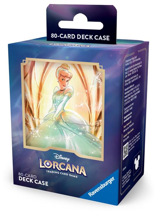 Disney Lorcana Deck Box Porta Mazzo per 80 Carte - Cenerentola
