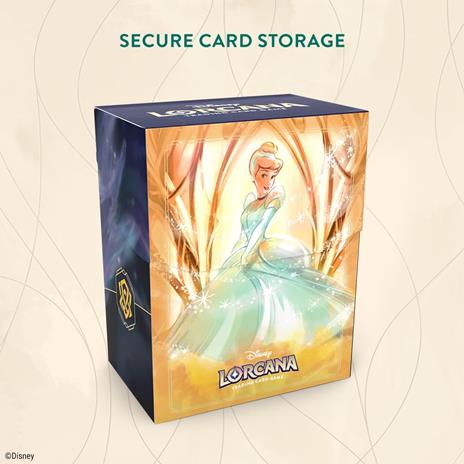 Disney Lorcana Deck Box Porta Mazzo per 80 Carte - Cenerentola - 2
