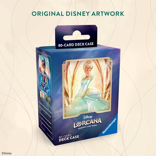 Disney Lorcana Deck Box Porta Mazzo per 80 Carte - Cenerentola - 4