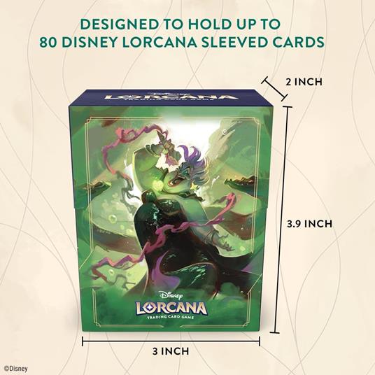 Disney Lorcana Deck Box Porta Mazzo per 80 Carte - Ursula - 3
