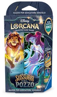 Lorcana - Sussurri nel Pozzo - Starter Deck Ambra/Smeraldo (ITA). Set da 10.Simba e Megara