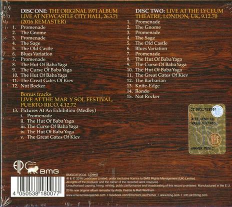 Pictures at an Exhibition - CD Audio di Emerson Lake & Palmer - 2