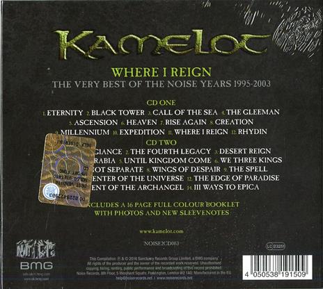 Best of. Where I Reign - CD Audio di Kamelot - 2