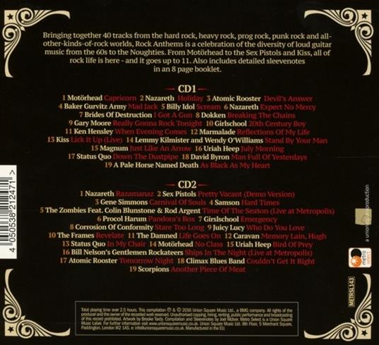 Rock Anthems (Digipack) - CD Audio - 2