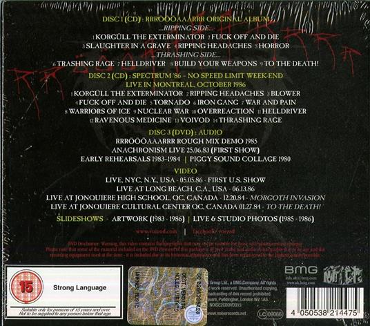 Rrroooaaarrr - CD Audio + DVD di Voivod - 2