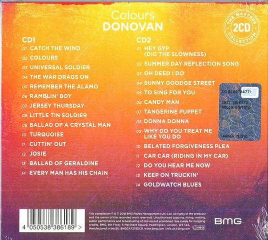 Colours - CD Audio di Donovan - 2