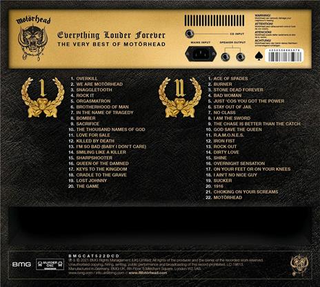Everything Louder Forever. The Very Best of - CD Audio di Motörhead - 3