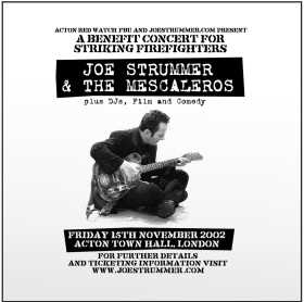 CD Live at Acton Town Hall Joe Strummer & the Mescaleros